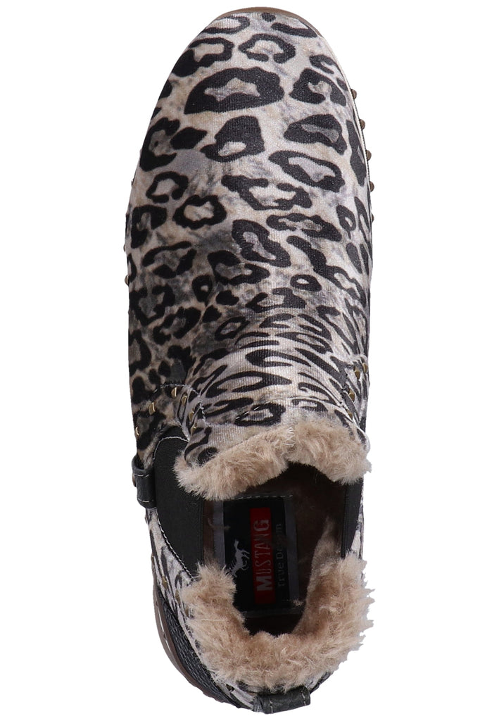 Mustang Stiefelette Lederimitat/Textil Beige Warmfutter