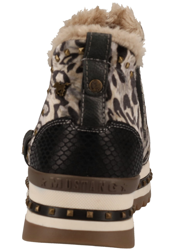 Mustang Stiefelette Lederimitat/Textil Beige Warmfutter