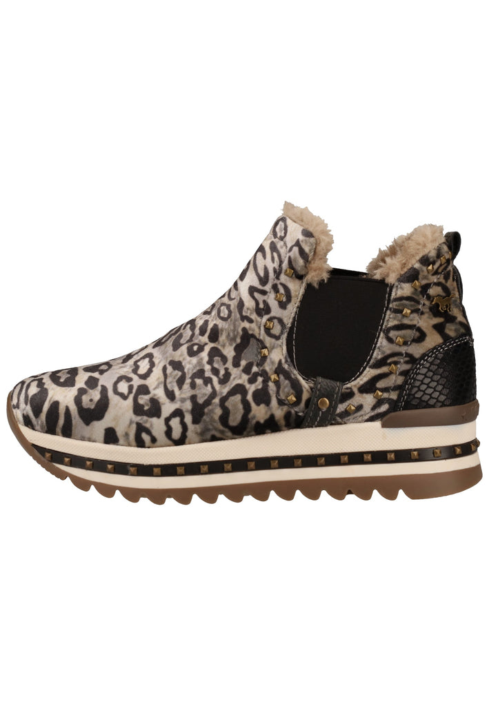 Mustang Stiefelette Lederimitat/Textil Beige Warmfutter