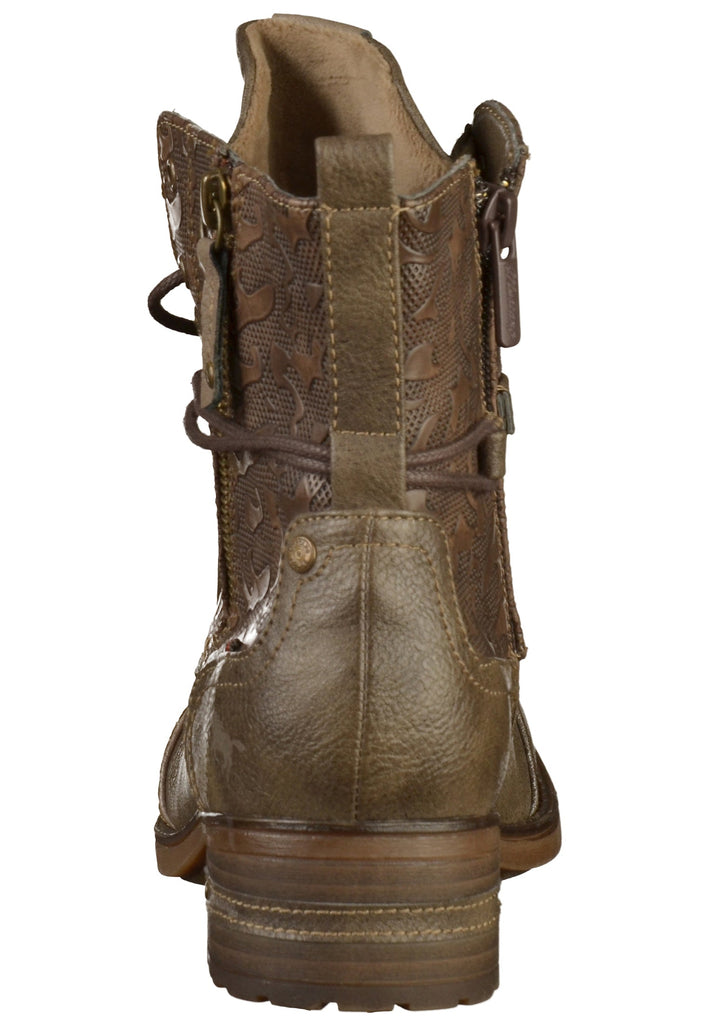 Mustang Stiefelette Lederimitat/Textil Braun