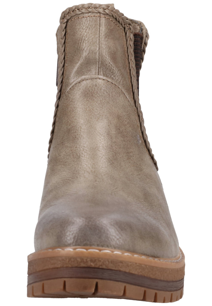 Mustang Stiefelette Lederimitat/Textil Braun Warmfutter