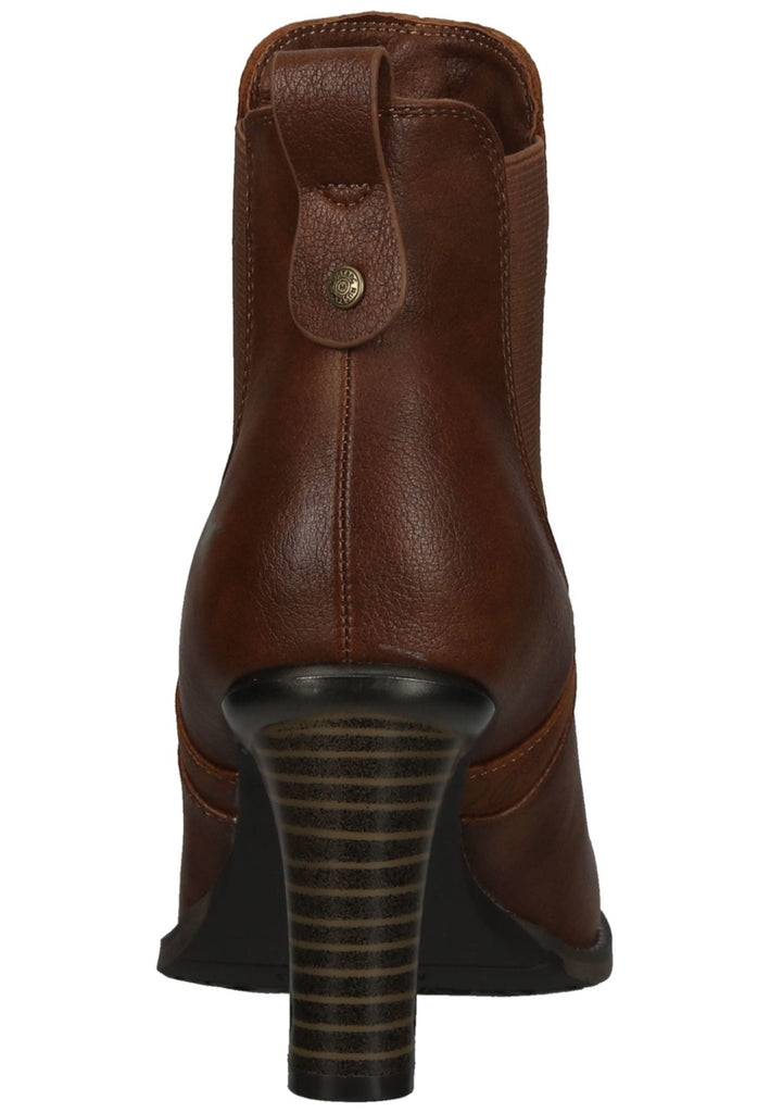 Mustang Stiefelette Lederimitat/Textil Cognac