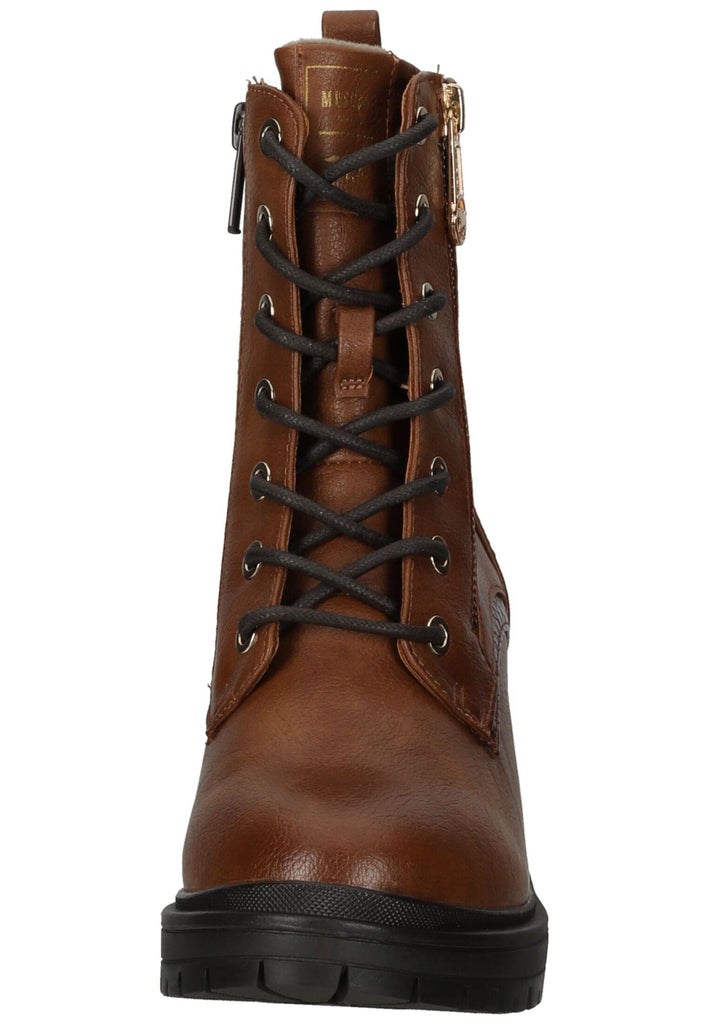 Mustang Stiefelette Lederimitat/Textil Cognac