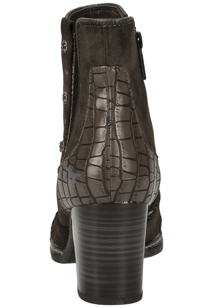 Mustang Stiefelette Lederimitat/Textil Dunkelgrau