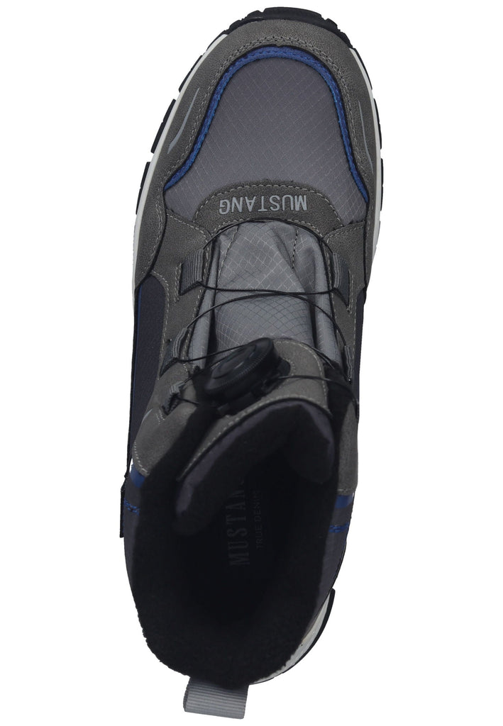 Mustang Stiefelette Lederimitat/Textil Dunkelgrau Warmfutter