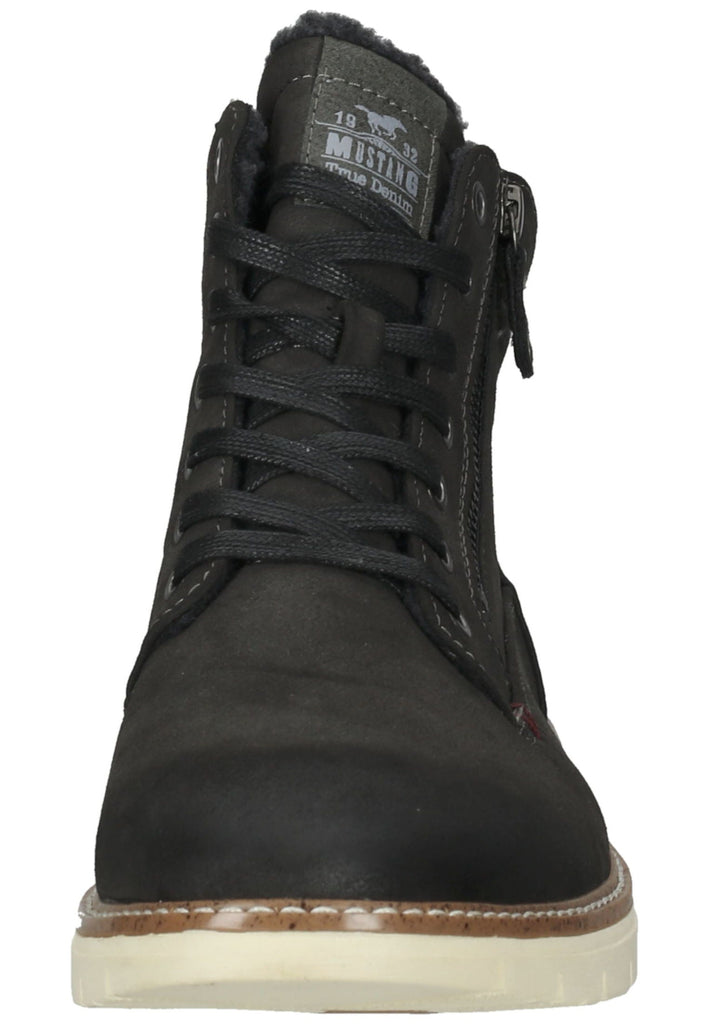 Mustang Stiefelette Lederimitat/Textil Dunkelgrau Warmfutter