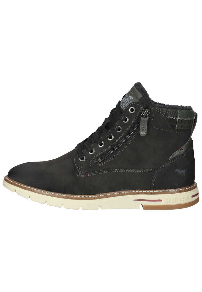 Mustang Stiefelette Lederimitat/Textil Dunkelgrau Warmfutter