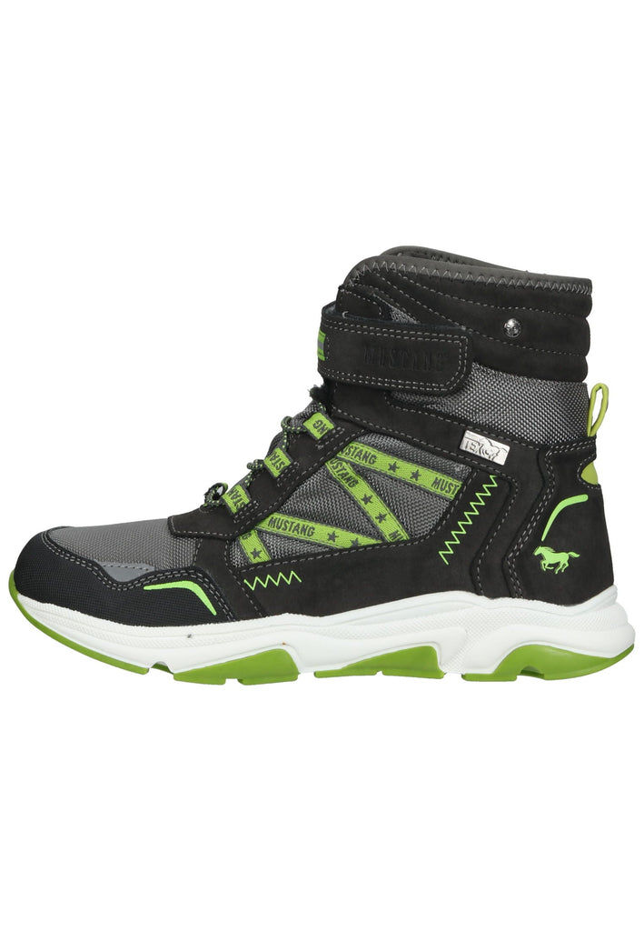 Mustang Stiefelette Lederimitat/Textil Dunkelgrau Warmfutter