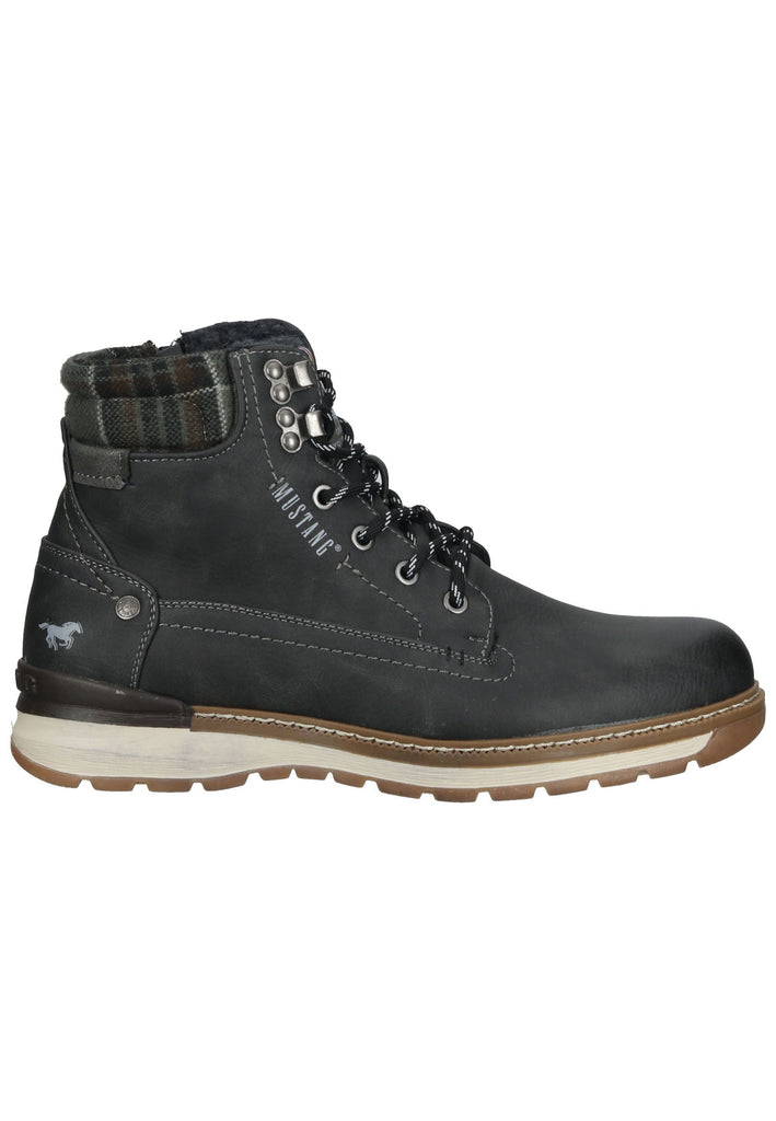 Mustang Stiefelette Lederimitat/Textil Dunkelgrau Warmfutter
