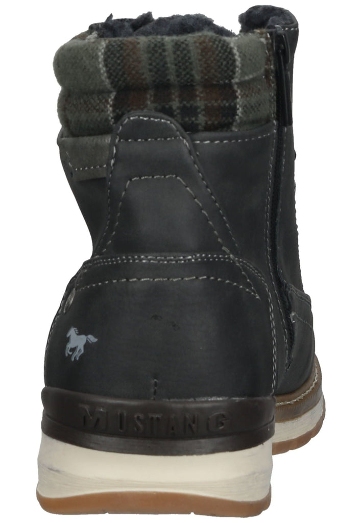 Mustang Stiefelette Lederimitat/Textil Dunkelgrau Warmfutter