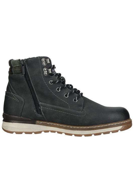 Mustang Stiefelette Lederimitat/Textil Dunkelgrau Warmfutter
