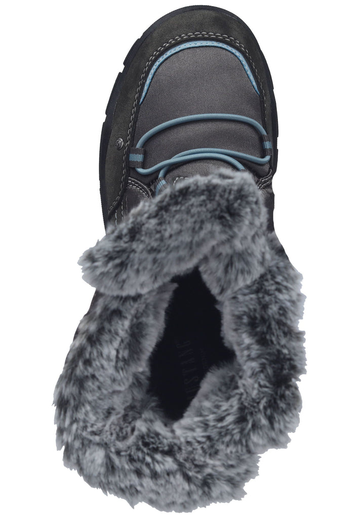 Mustang Stiefelette Lederimitat/Textil Dunkelgrau Warmfutter