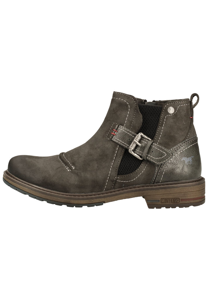 Mustang Stiefelette Lederimitat/Textil Dunkelgrau Warmfutter