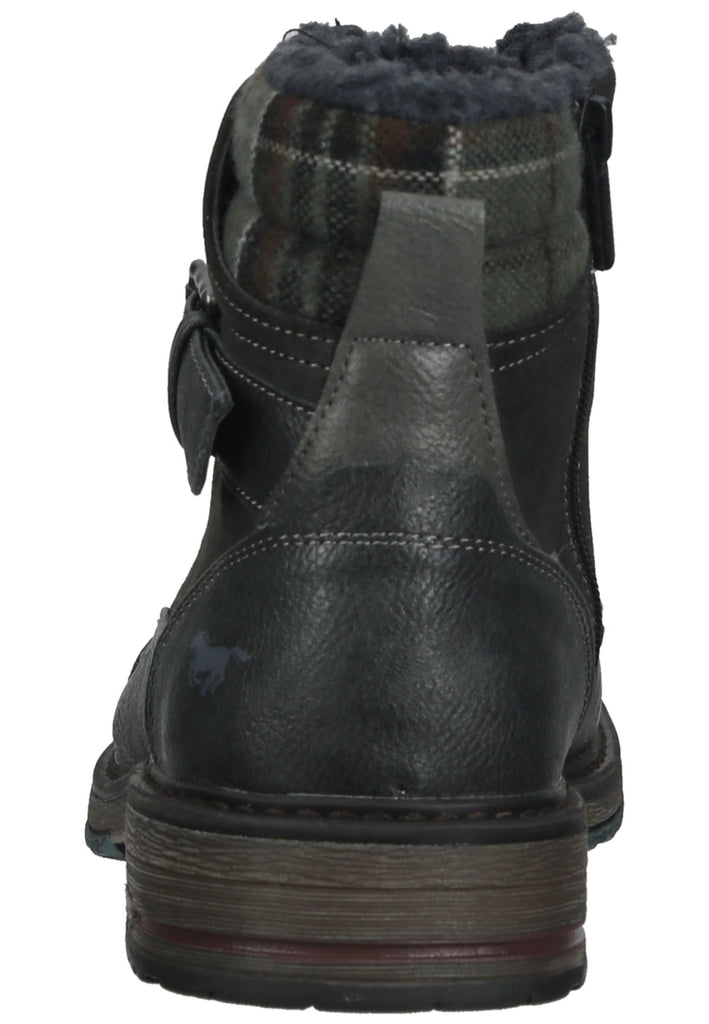 Mustang Stiefelette Lederimitat/Textil Graphit Warmfutter