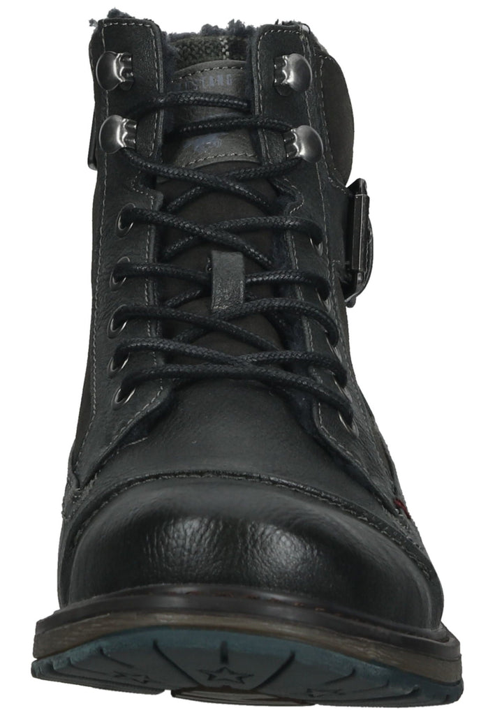 Mustang Stiefelette Lederimitat/Textil Graphit Warmfutter