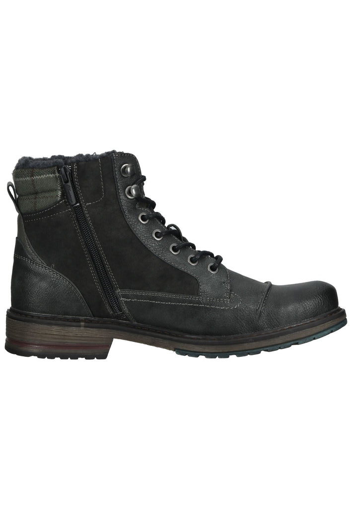 Mustang Stiefelette Lederimitat/Textil Graphit Warmfutter
