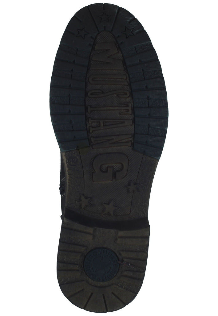 Mustang Stiefelette Lederimitat/Textil Graphit Warmfutter