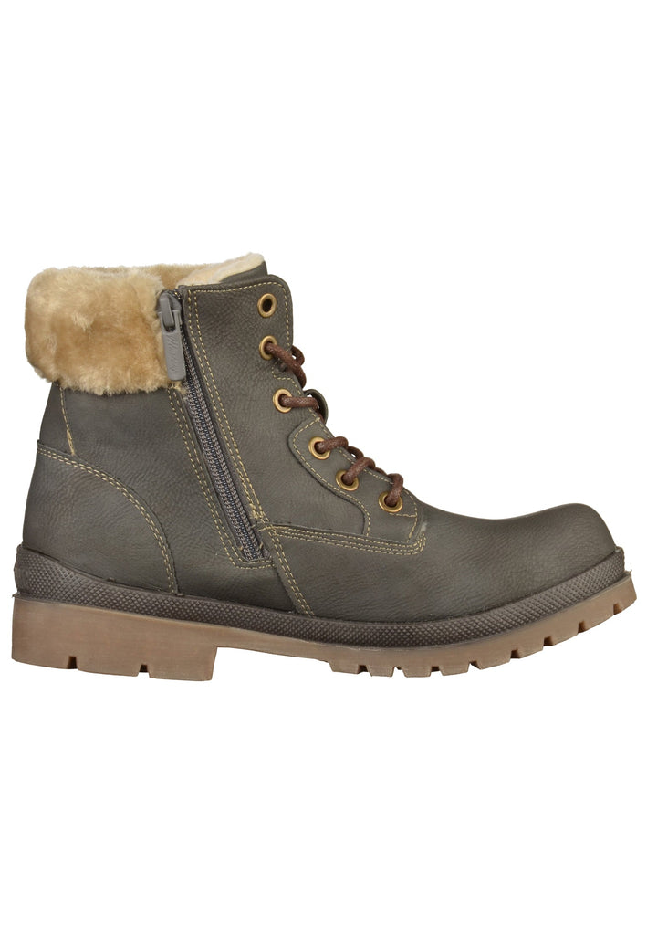 Mustang Stiefelette Lederimitat/Textil Grau