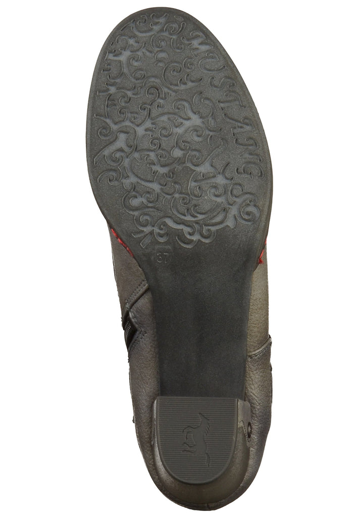 Mustang Stiefelette Lederimitat/Textil Grau