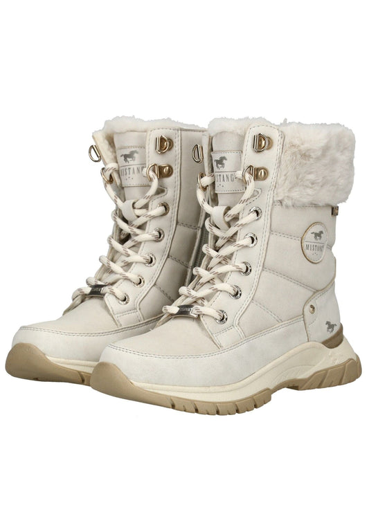 Mustang Stiefelette Lederimitat/Textil Ice Warmfutter