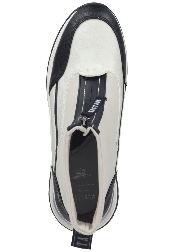 Mustang Stiefelette Lederimitat/Textil Ivory