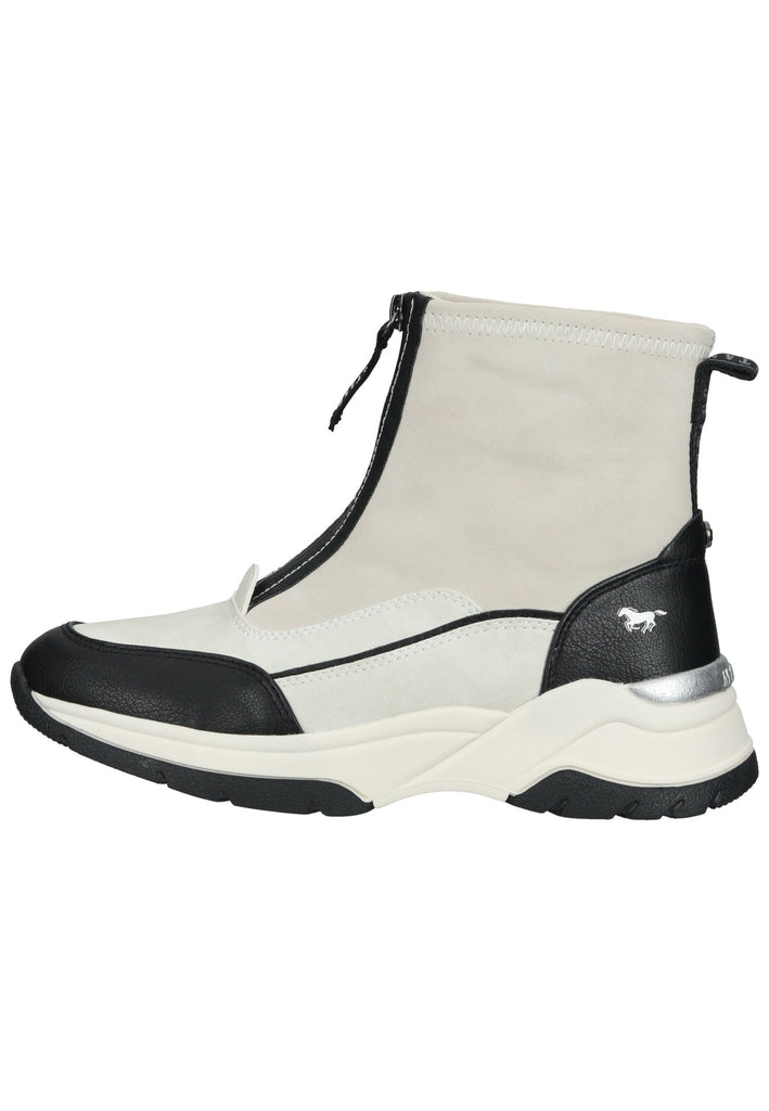 Mustang Stiefelette Lederimitat/Textil Ivory