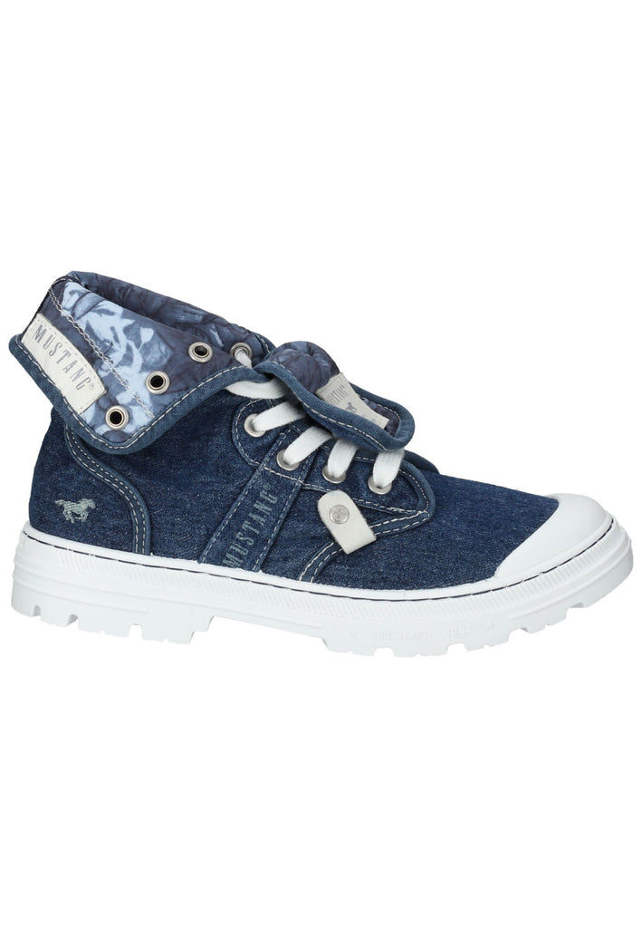 Mustang Stiefelette Lederimitat/Textil Jeans