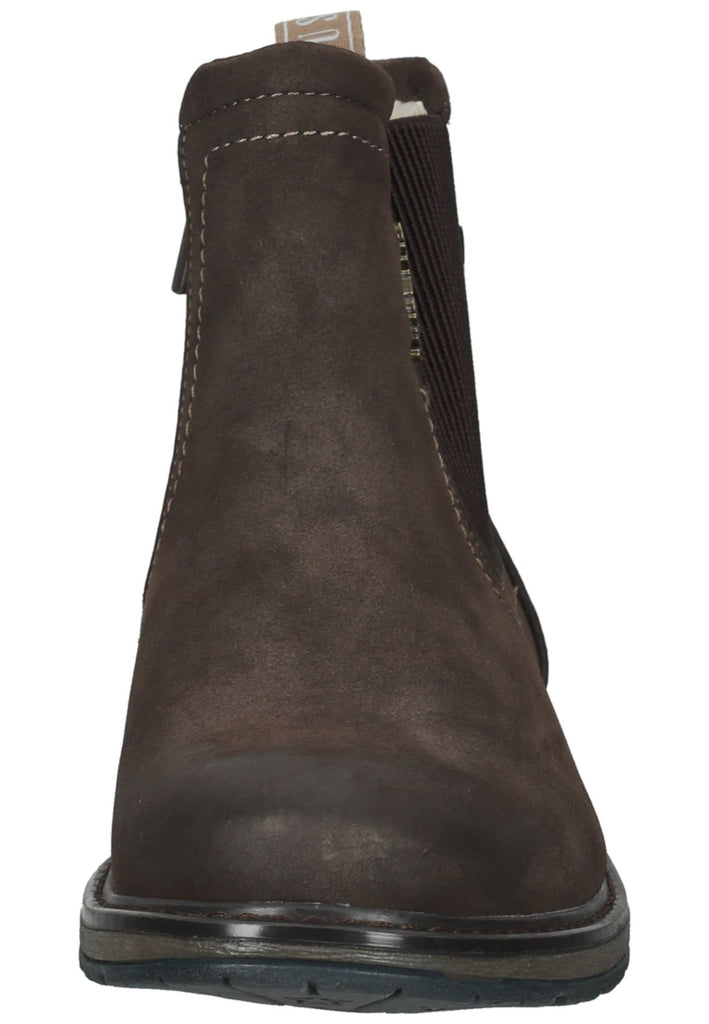 Mustang Stiefelette Lederimitat/Textil Kaffee Warmfutter