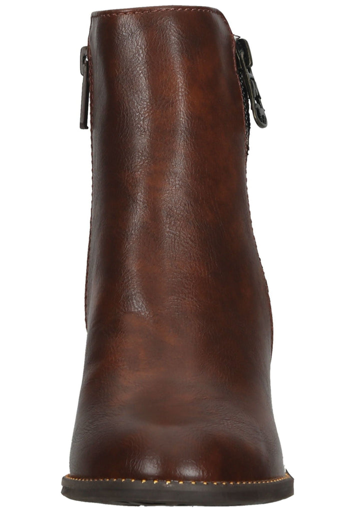 Mustang Stiefelette Lederimitat/Textil Kastanie