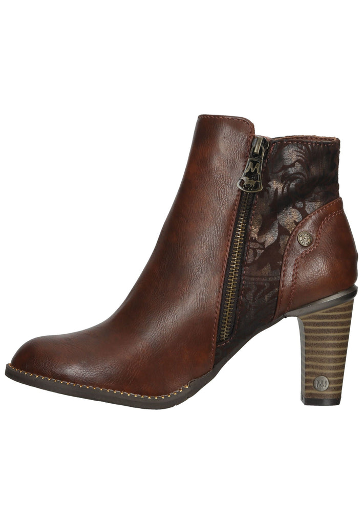 Mustang Stiefelette Lederimitat/Textil Kastanie