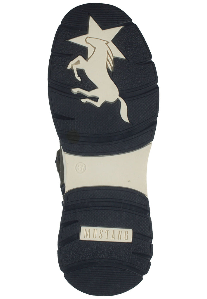 Mustang Stiefelette Lederimitat/Textil Military Warmfutter