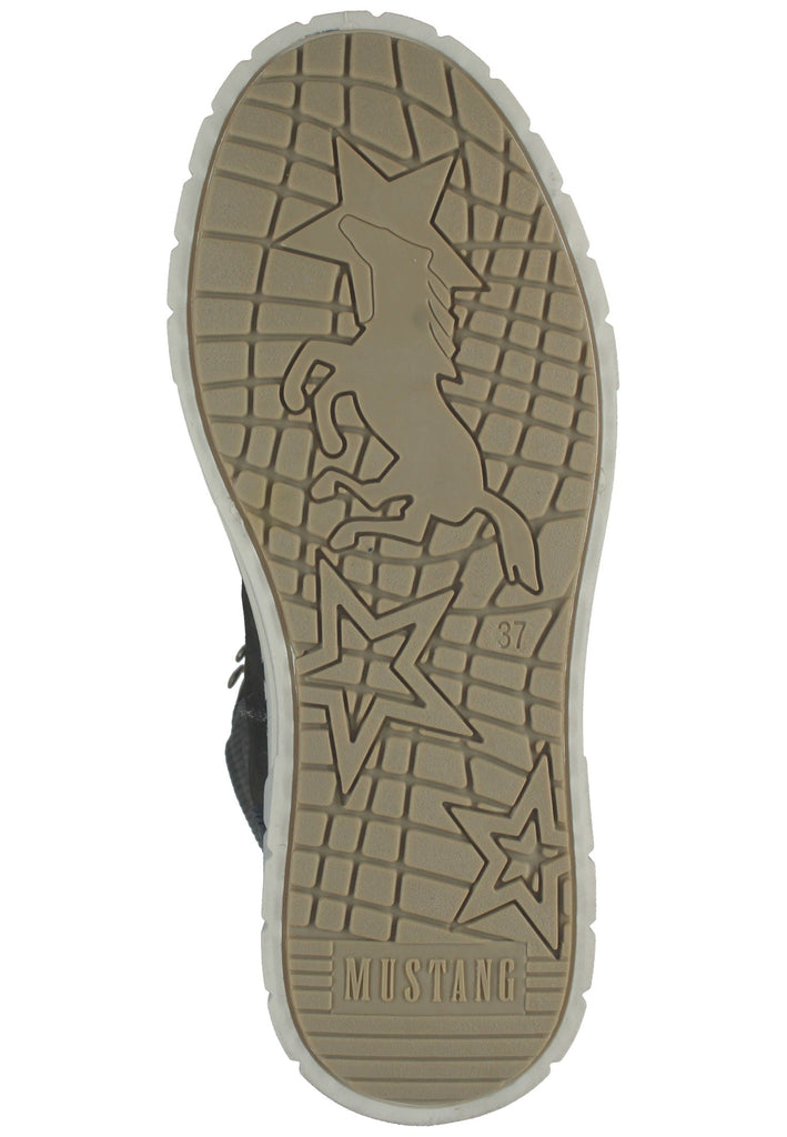 Mustang Stiefelette Lederimitat/Textil Military Warmfutter