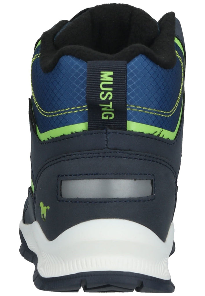 Mustang Stiefelette Lederimitat/Textil Navy