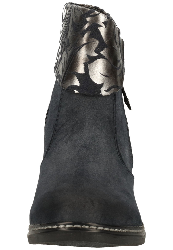 Mustang Stiefelette Lederimitat/Textil Navy Warmfutter