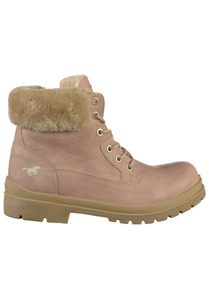 Mustang Stiefelette Lederimitat/Textil Rosa