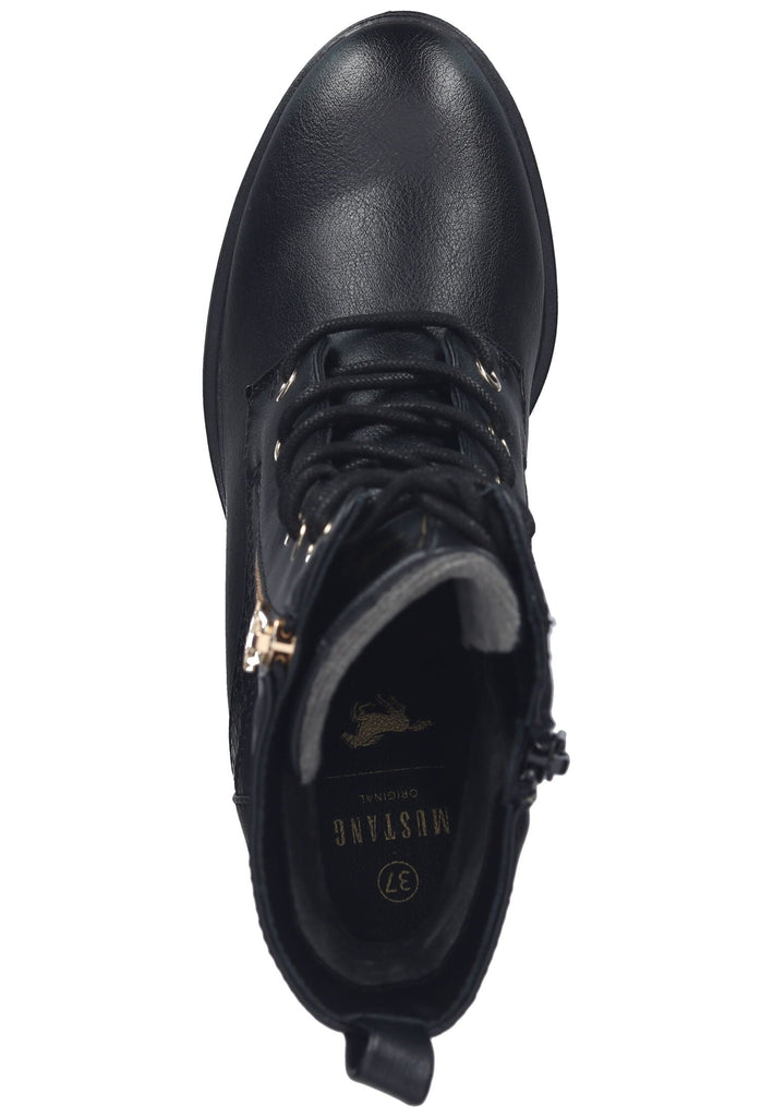 Mustang Stiefelette Lederimitat/Textil Schwarz