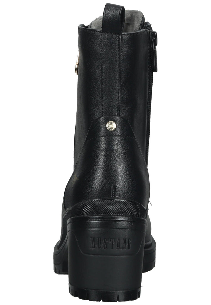 Mustang Stiefelette Lederimitat/Textil Schwarz