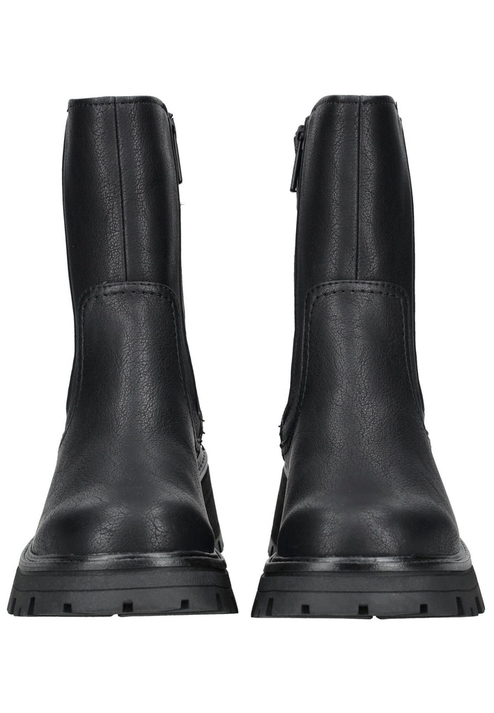 Mustang Stiefelette Lederimitat/Textil Schwarz Warmfutter