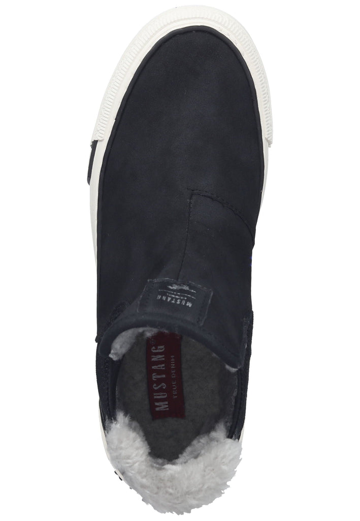 Mustang Stiefelette Lederimitat/Textil Schwarz Warmfutter