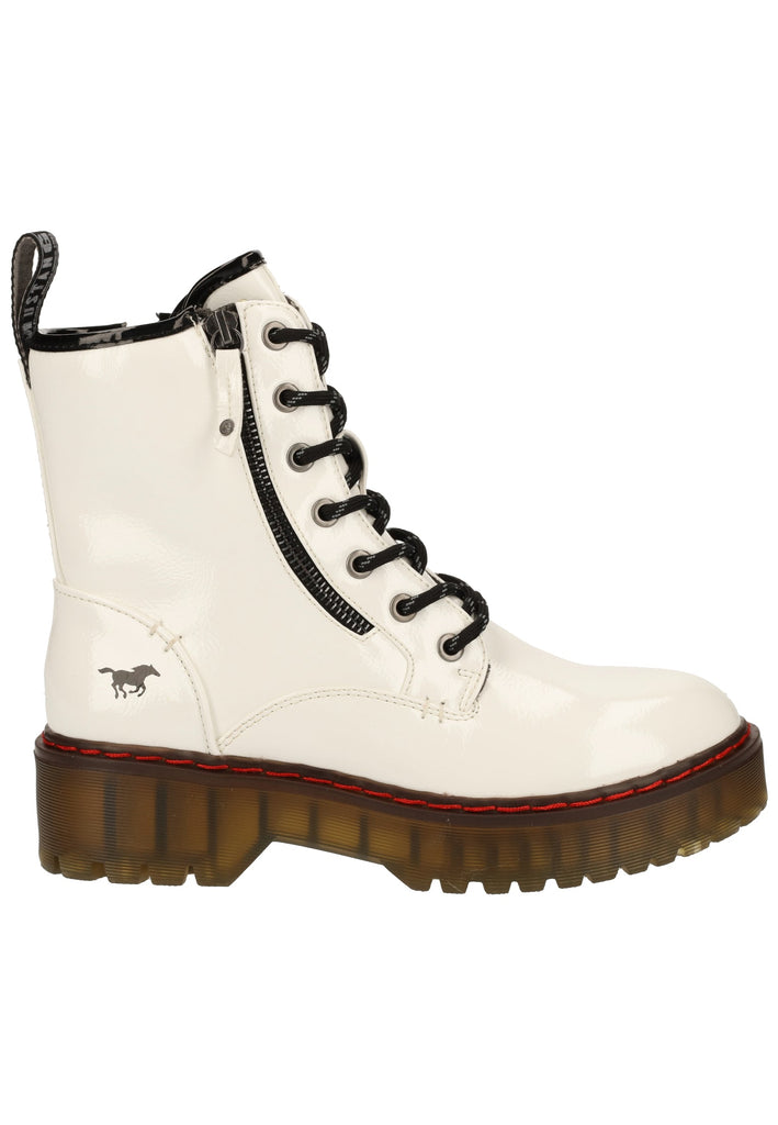 Mustang Stiefelette Lederimitat Weiß