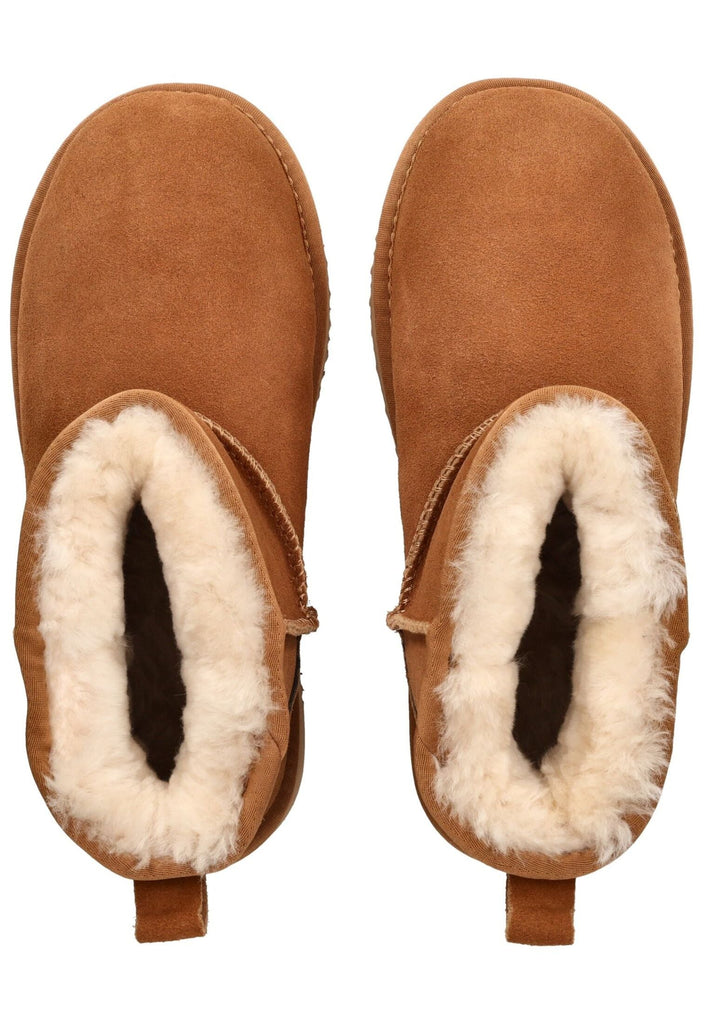 Mustang Stiefelette Veloursleder Cognac Warmfutter