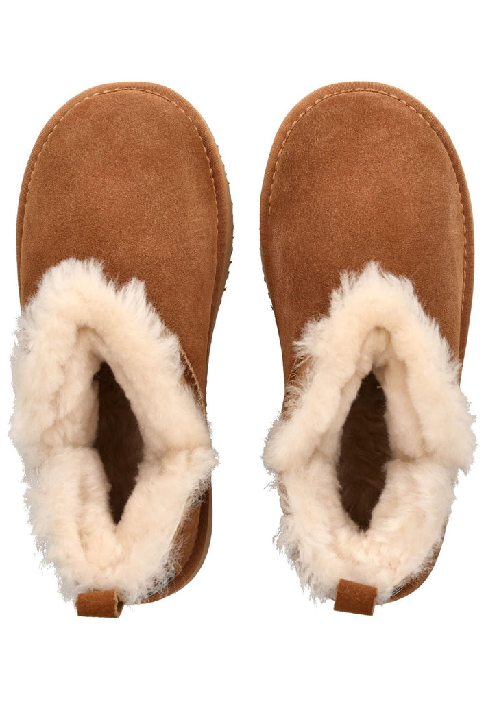 Mustang Stiefelette Veloursleder Cognac Warmfutter