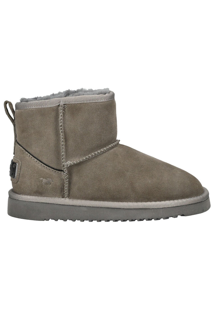 Mustang Stiefelette Veloursleder Dunkelgrau Warmfutter