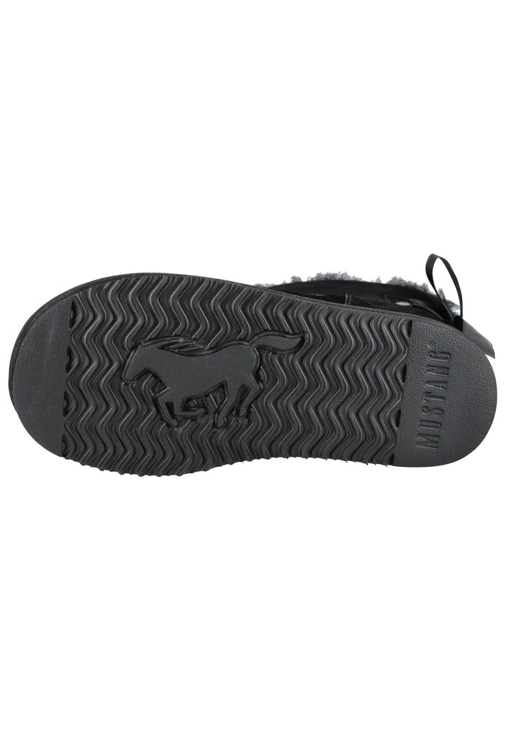 Mustang Stiefelette Veloursleder Schwarz Warmfutter