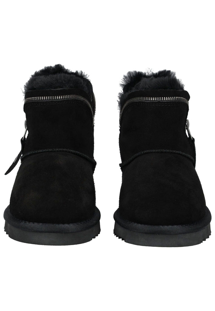 Mustang Stiefelette Veloursleder Schwarz Warmfutter