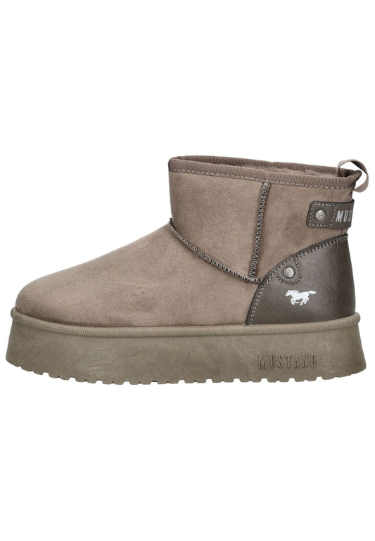 Mustang Stiefelette Veloursleder/Textil Lava Warmfutter