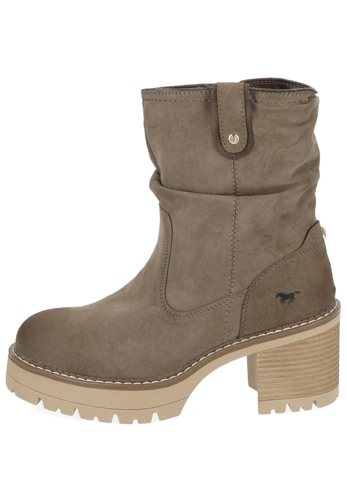Stiefeletten Mustang Stiefelette Lederimitat Erde Warmfutter