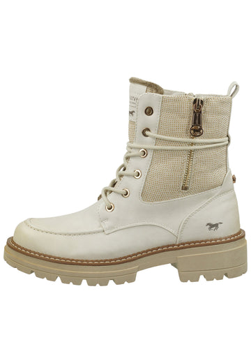 Stiefeletten Mustang Stiefelette Lederimitat Ice