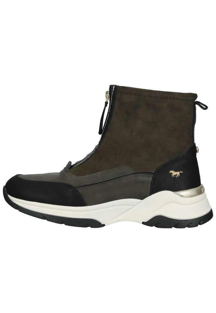 Stiefeletten Mustang Stiefelette Lederimitat/Textil Military