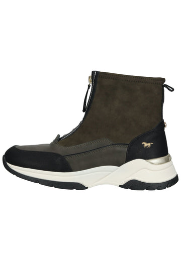 Stiefeletten Mustang Stiefelette Lederimitat/Textil Military